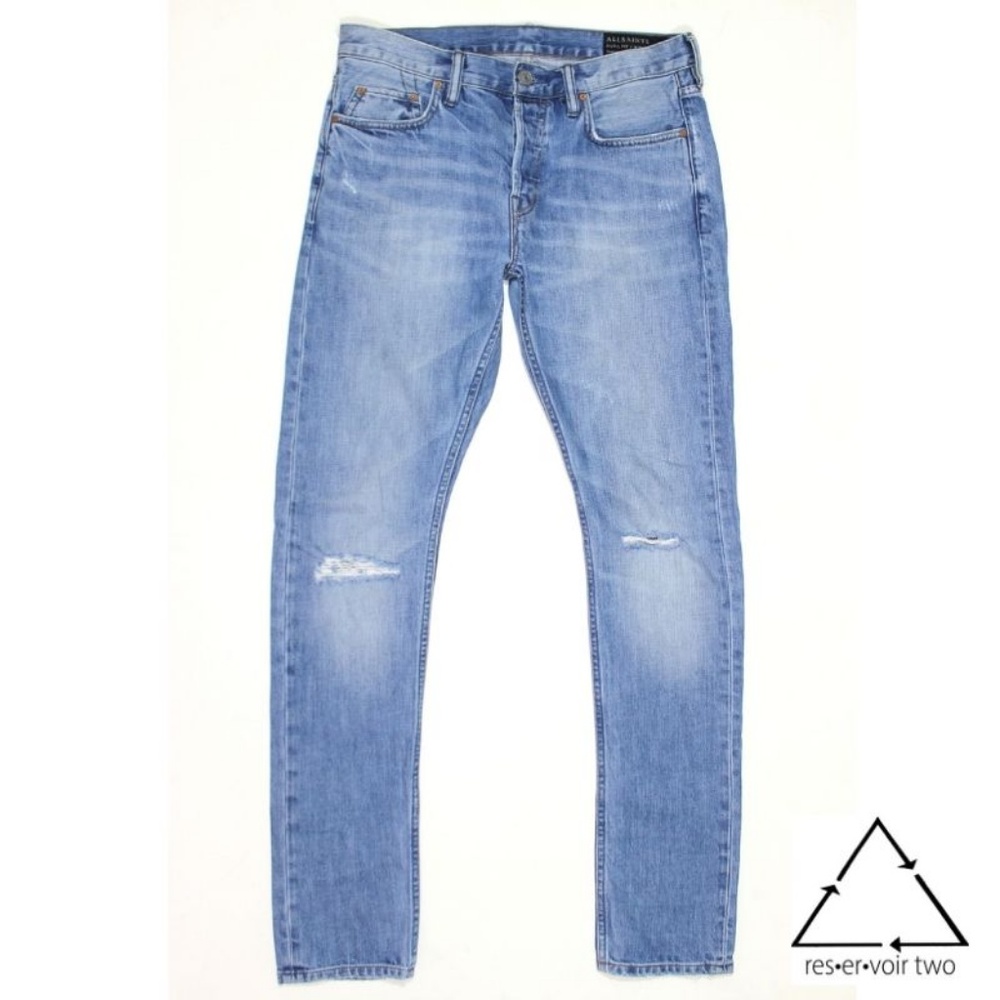 All Saints Pistol Fit Distressed Jeans